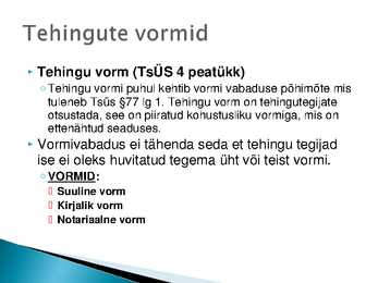 Tehingud-õigussuhte subjektid #14
