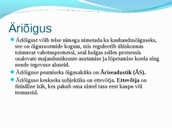 Äriseadustik #2