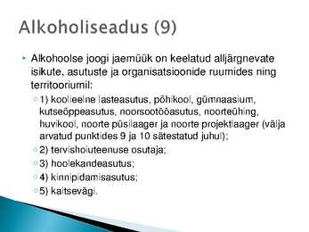 Majutust ja toitlustust reguleerivad õigusaktid #19