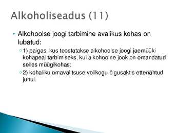 Majutust ja toitlustust reguleerivad õigusaktid #21