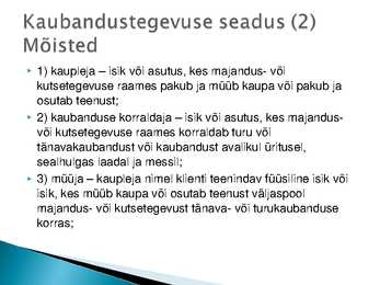 Majutust ja toitlustust reguleerivad õigusaktid #28