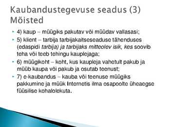 Majutust ja toitlustust reguleerivad õigusaktid #29