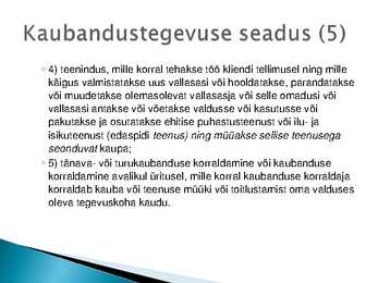 Majutust ja toitlustust reguleerivad õigusaktid #31