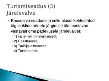 Majutust ja toitlustust reguleerivad õigusaktid #35