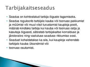 Majutust ja toitlustust reguleerivad õigusaktid #36