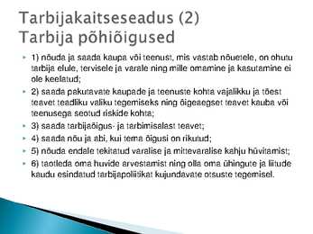 Majutust ja toitlustust reguleerivad õigusaktid #37