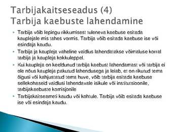 Majutust ja toitlustust reguleerivad õigusaktid #39