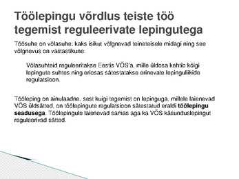 Sissejuhatus tööõigusesse #11