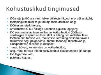 Töösuhte tekkimine-lepingu sõlmimine #13