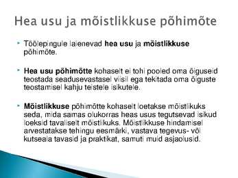 Töösuhte tekkimine-lepingu sõlmimine #3