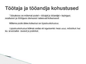 Poolte kohustused #2