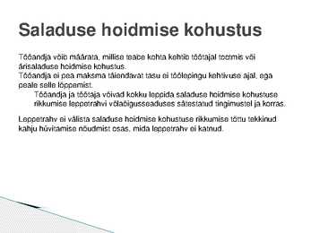 Poolte kohustused #13
