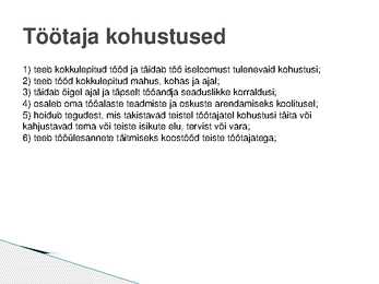 Poolte kohustused #3
