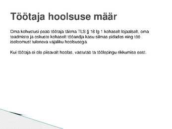 Poolte kohustused #5