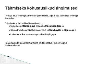 Poolte kohustused #8