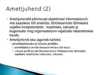 Ametijuhend-töötajate vastutuse piirangud #3