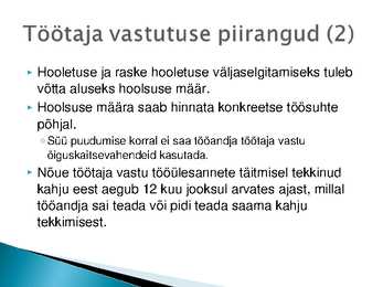 Ametijuhend-töötajate vastutuse piirangud #6