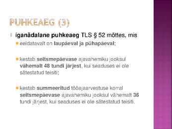 Töö- ja puhkeaeg #16