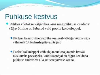 Puhkused #6