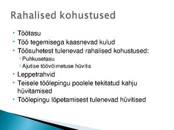 Rahalised kohustused #2