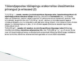 Töölepingu lõppemine #11