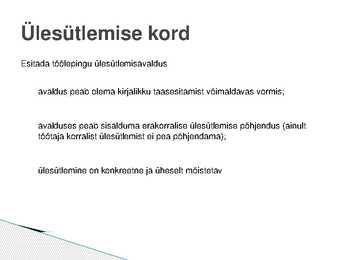 Töölepingu lõppemine #15