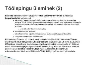 Töölepingu lõppemine #19