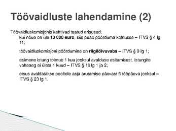 Töölepingu lõppemine #25