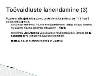 Töölepingu lõppemine #26