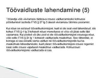 Töölepingu lõppemine #28
