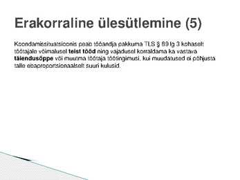 Töölepingu lõppemine #8