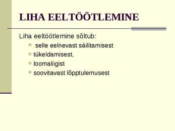 Liha eeltöötlemine #14