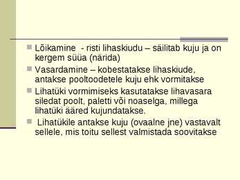 Liha eeltöötlemine #17