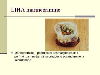 Liha eeltöötlemine #19