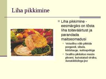 Liha eeltöötlemine #20