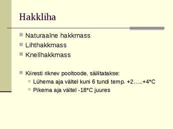 Liha eeltöötlemine #24