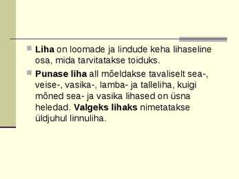 Liha eeltöötlemine #6