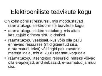 Digikogud ja digitaalraamatukogud #19