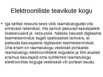 Digikogud ja digitaalraamatukogud #20