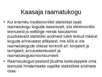 Digikogud ja digitaalraamatukogud #3