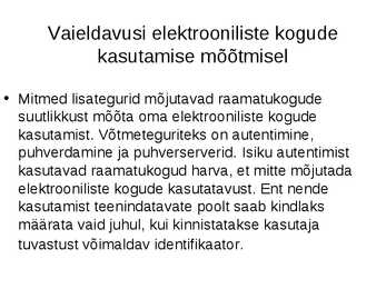 Digikogud ja digitaalraamatukogud #26