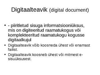 Digikogud ja digitaalraamatukogud #30