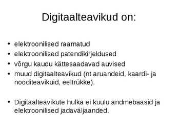 Digikogud ja digitaalraamatukogud #31