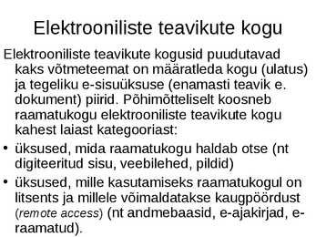 Digikogud ja digitaalraamatukogud #5