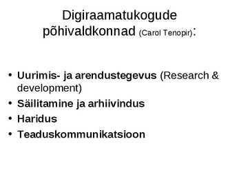 Digikogud ja digitaalraamatukogud #43