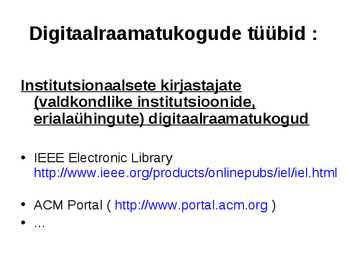 Digikogud ja digitaalraamatukogud #46
