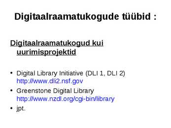 Digikogud ja digitaalraamatukogud #49