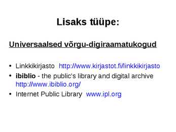 Digikogud ja digitaalraamatukogud #50