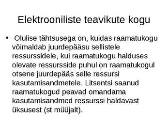 Digikogud ja digitaalraamatukogud #7