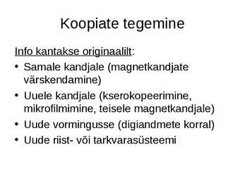 Kogu hoid-hooldus-kaitse #11